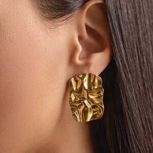 14K Gold Filled Square Earrings